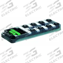 MURRELEKTRONIK Distribution Box: EXACT12, 8 Ports, 4 Pole M12 Female, 4 A Current Rating per Port (MPN 8000-88402-0000000). Key specifications — IP Rating: IP65; Features: Plastic Housing; For Use With: 14-Pole Screw Terminal Cap.