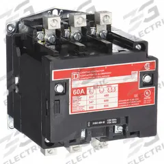 SQUARE D Lighting Magnetic Contactor: 3 Poles, 120V AC, 60 A (MPN 8903SPO2V02). Key specifications — attr948947: SQUARE D.