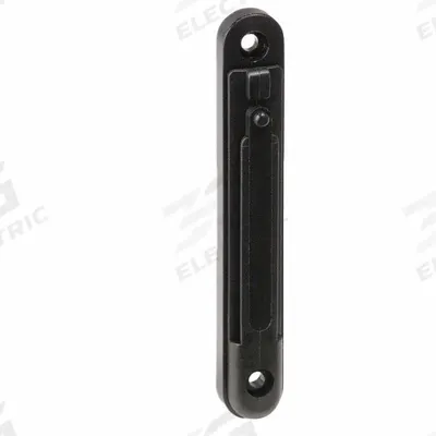 TENSABARRIER Wall Mount Receiver: Black, 4 1/2 in Overall Ht - Mountable Receivers for Retractable Belt Barriers