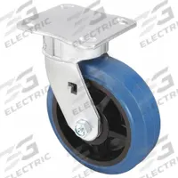 APPROVED VENDOR Plate Caster: Corrosion-Resistant/Debris-Resistant/Maint Free/Quiet-Roll, Swivel (MPN P25S-EP080K-14-001). Key specifications — Wheel/Tread Color: Blue; Brand: APPROVED VENDOR; Roll Up: Swivel.