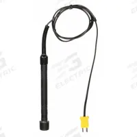 APPROVED VENDOR Surface Temperature Probe: 32°F to 500°F /0°C to 260°C, Type K, Rounded Tip (MPN 4JPL9). Key specifications — Brand: APPROVED VENDOR; Handle Type: Straight.