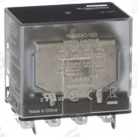 SCHNEIDER General Purpose Relay: Socket Mounted, 15 A Current Rating, 12V DC, 4PDT, F Socket (MPN 784XDXC-12D). Key specifications — Brand: SCHNEIDER; Base Type: Square; Mounting Style: Socket; Electrical Connection: Faston Terminal; Manufacturer Part Number: 784XDXC-12D; Operating Current: 15 A at 120/150V; Series: 784 Series.