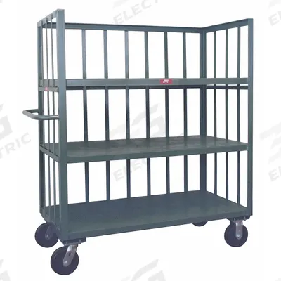 JAMCO Stock Truck: 3,000 lb, Flush Lip, 24 in L x 36 in W x 57 in H Overall Dim. - Single-Side-Access Slat-Wall Stock Trucks
