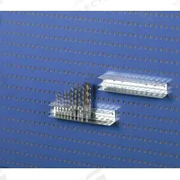 TRESTON Drill Bit Holder: 9 3/8 in x 9 3/8 in x 1 3/4 in, 1 Hooks, Screw-In, Surface, Silver (MPN 838373-51). Key specifications — Mounting Type: Surface; Includes: Bolts; Finish: Zinc-Plated; Color: Silver; Accessory Type: Toolholder; Locking System: Screw-In; Material: Steel; For Tool Type: Drill Bits.