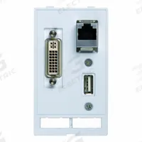 MURRELEKTRONIK Data Insert: RJ45 Cat5E/USB, 51 mm x 88 mm (MPN 4000-68000-0820000). Key specifications — Brand: MURRELEKTRONIK; Data Port Configuration: (1) RJ45 CAT5e; Insert Design: Data Insert.