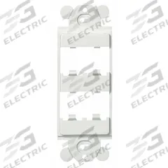 PANDUIT GFCI Module Frame: Mini Com, White, 4 Ports, CFG4WH. Key specifications — Color: White; Brand: PANDUIT.