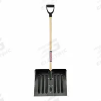 APPROVED VENDOR Snow Shovel: Steel, 14 3/4 in Blade Lg, 18 in Blade Wd, 18 ga Gauge, 37 in Handle Lg (MPN 6YU43). Key specifications — Brand: APPROVED VENDOR; Handle Grip: D Grip.