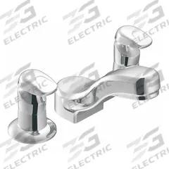 MOEN Low Arc Bathroom Faucet: M-Press, Widespread, Brass, Chrome Finish, 0.5 gpm Flow Rate, Spray (MPN 8889). Key specifications — Brand: MOEN; Series: M-Press; Includes: Trim and Valve.