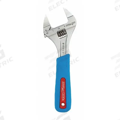 CHANNELLOCK Wrench,Adjustable,Slim Jaw,8": Chrome, 8 in Overall Lg - General Purpose Adjustable Wrenches