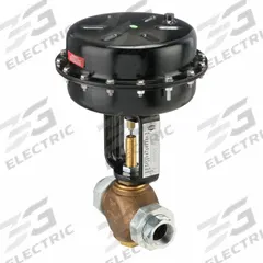 SPENCE Pneumatic Globe Control Valve: Bronze, 1 1/2 in Pipe Size, FNPT x FNPT, Air to Spring, Female (MPN K1TG811-60RH). Key specifications — Brand: SPENCE; Disc Material: Stainless Steel; Connection Type: FNPT x FNPT.