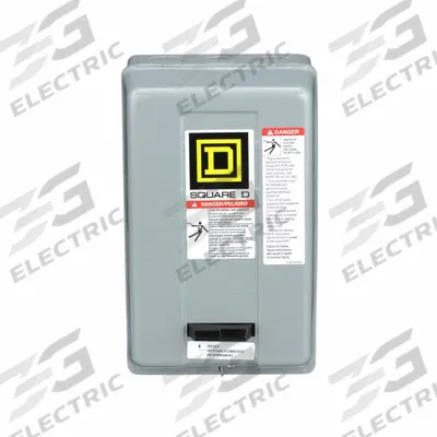 SQUARE D Magnetic Motor Starter: Non-Reversing, 3 Poles, NEMA Size 0, 18 A - Enclosed Non-Reversing Starters with Thermal Overloads