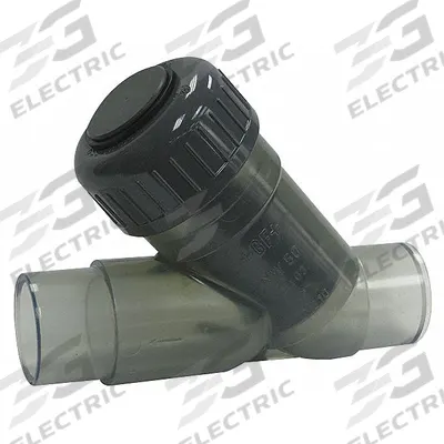 GF PIPING SYSTEMS Y Check Valve: Piston, Y-Style Valve Body, 3/4 in Pipe Size - PVC Y Piston Check Valves