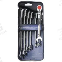 WESTWARD Combination Wrench Set: Alloy Steel, Chrome, 8 Tools, 8 mm to 19 mm Range of Head Sizes (MPN 1LCE4). Key specifications — attr309581: Chrome; attr309580: Alloy Steel; attr309571: Yes; attr309583: No; attr309587: No; attr324931: WESTWARD; attr309569: 8 mm to 19 mm; attr309572: Tray.