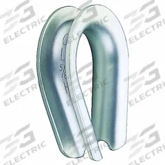 CROSBY Thimble: 5/16 in Compatible Rope Dia, Carbon Steel, 2 29/64 in Overall Lg, Galvanized (MPN 1039657). Key specifications — Material: Carbon Steel; Brand: CROSBY; Finish: Galvanized.