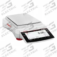 OHAUS Lab Scale: 12,200 g Capacity, 0.01 g Readability, ct/dwt/g/gr/kg/lb/oz/ozt, 0.02 g Linearity (MPN EXR12202N). Key specifications — Brand: OHAUS; Display Type: TFT Touchscreen.