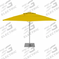 CALIFORNIA UMBRELLA Outdoor Umbrella: Yellow, Aluminum/Steel, Hand Crank, 125 3/16 in Overall Dia (MPN SOLA118001-6002). Key specifications — Brand: CALIFORNIA UMBRELLA; Canopy Color: Yellow; Includes Base: Yes; Includes Lights: No; Opening Mechanism: Hand Crank; Pole Material: Steel.