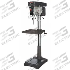 JET Floor Drill Press: Belt Drive, Fixed Speed, 150 RPM – 4,200 RPM, 115/230V AC /Single-Phase, 1 hp (MPN 354402). Key specifications — attr22849: 150 to 4,200 RPM; attr22858: 115/230V AC; attr73523: Drilling; attr22856: Belt; attr73570: Single-Phase; attr22850: 10 in; attr22846: 1 hp; attr22840: 9/4.5 A.