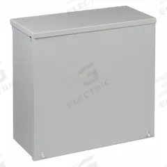 HOFFMAN Enclosure: Steel, 30 in x 30 in x 12 in, 3R, Solid Cover, Screw On, Included, Galvanized (MPN A30R3012). Key specifications — Brand: HOFFMAN; Closure Method: Screws; Knockouts: Included.