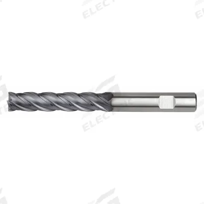 WIDIA HANITA Corner Chamfer End Mill: Carbide, TiAlN Coated, 4 Flute, 12 mm Mill Dia - Fast-Cutting Carbide Corner-Chamfer End Mills for Steel & Cast Iron