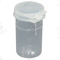 QORPAK Vial: Sample, Polypropylene, 120 mL, 43 mm Body Dia, Sterile, Natural, Square, Bottle (MPN PLC-09774). Key specifications — Sub-brand: Bottle; Neck Size: 43 mm; Self-Standing: Self-Standing; Brand: QORPAK; Vial Type: Sample; Body Color: Natural; Includes Closure: Yes; Bottom Shape: Square.