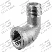 USA INDUSTRIALS Metal Pipe Elbow: 90° Elbow, 3/4 in x 3/4 in, Class 125, Chrome-Plated C89833 Brass (MPN ZUSA-PF-22694). Key specifications — Brand: USA INDUSTRIALS; Maximum Operating Pressure: 125 psi.