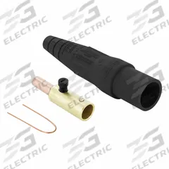 Single Pole Inline: Male, Black, 600V AC/600V DC, 400 A, Crimp Tube Termination, 16 Series (MPN 16D28-UE). Key specifications — Gender: Male; Series: 16; Brand: LEVITON.