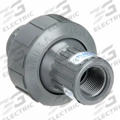 PLAST-O-MATIC Check Valve: Diaphragm, Inline Valve Body, 3/4 in Pipe Size, FNPT x FNPT, PVC, Female (MPN CKM075V-PV). Key specifications — Brand: PLAST-O-MATIC; Diaphragm Material: FKM.