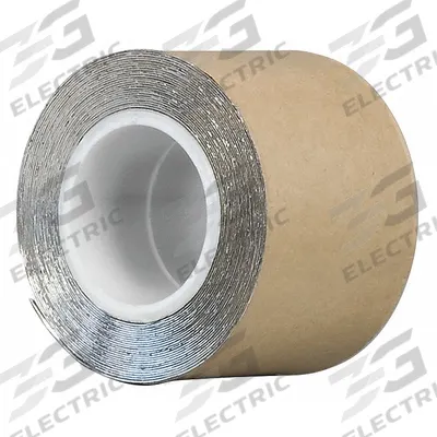 3M Foil Tape: 3/4 in Wd, 5 yd Lg, 15 mil Thick, Acrylic, Indoor/Outdoor - Sound Dampening Foil Tape