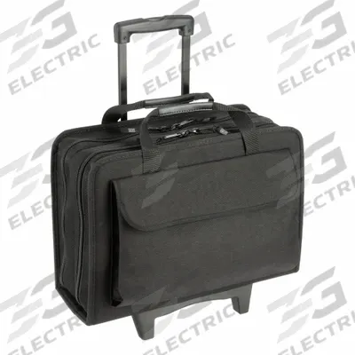 PLATT Tool Bag: 18 1/8 in W 6 in D 13 1/4 in H, Nylon, Black, 47 Inside Pockets - Rolling Tool Bags & Backpacks