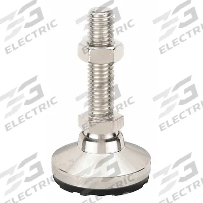 LEVEL-IT Male-End Leveling Mount: Swiveling Stud, 3/8"-16 Thread Size, 1.25 in - Non-Skid Male Leveling Mounts