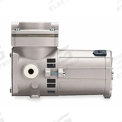 THOMAS Piston Air Compressor: 0.1 hp, 1 Phase, 12V DC, 100 psi Max Continuous Pressure - Rocking Piston High Flow Compressor/Vacuum Pumps