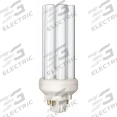 PHILIPS Compact Fluorescent Bulb: 4-Pin (GX24q-3), PL-T, Fluorescent, 4100K, 1,750 lm Light Output (MPN PL-T 26W/841/A/4P/ALTO). Key specifications — Brand: PHILIPS; Bulb Designation: PL-T 26W/841/A/4P 1CT/5X10BOX ALTO; Dimmable: Yes; Color Temperature: 4100K.