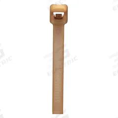 PANDUIT Cable Tie: 7 1/2 in Nominal Lg, 2 in Nominal Max. Bundle Dia., 0.19 in Wd, Brown, 100 PK (MPN PLT2S-C71). Key specifications — Outdoor Use: Yes; Color: Brown; Brand: PANDUIT.