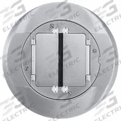 HUBBELL WIRING DEVICE-KELLEMS Floor Box Cover and Carpet Flange: Round, Silver, Aluminum, Smooth (MPN S1CFCAL). Key specifications — attr211014: HUBBELL WIRING DEVICE-KELLEMS; attr1046648: Silver; attr1046653: Round; attr1046654: Smooth; attr1046660: Aluminum.