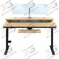 VERSADESK Electric Sit-Stand Desk: Maple, Wood, 48 in Overall Wd, 30 in Overall Dp, Laminate/Steel (MPN VT1374830-03-04). Key specifications — attr989930: Black; attr989931: Steel; attr989903: VERSADESK; attr989914: Maple; attr989916: Wood.