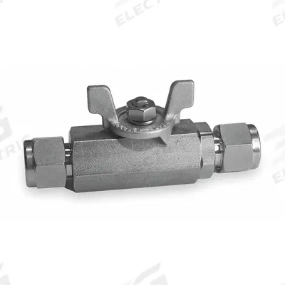 HAM-LET Manual Two-Way Ball Valve: 1/2 in, 316 Stainless Steel, Straight, Sweat x Sweat - Straight-Body Stainless Steel Ball Valves