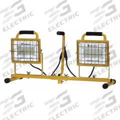 SOUTHWIRE Temporary Job Site Light: 13,000 lm Max Brightness, LED, 1, 1 Brightness Levels, 120V AC (MPN 111000). Key specifications — attr562627: Yellow; attr562654: LED; attr562671: 120V AC; attr562613: SOUTHWIRE; attr873195: 1.