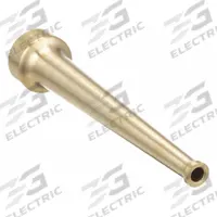 MOON AMERICAN Fire Hose Nozzle: Solid Bore, Constant Pressure (Auto), Solid Stream, 572-1021. Key specifications — Grip Type: No Grip; Product Type: Plain Hose Nozzle; Thread Type: NST; Base Type: Rigid; Body Material: Brass; Activates By: Constant On; Nozzle Option: Constant Pressure (Automatic); Brand: MOON AMERICAN.