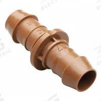 RAIN BIRD Coupling: Drip Coupling, 1/2 in Tubing, Plastic, Brown, 1/2 in Dia, 4 PK (MPN BC50-4PS2). Key specifications — Brand: RAIN BIRD; Color: Brown; Compatible Product Type: 1/2 in Tubing; Material: Plastic; Product Type: Drip Coupling.