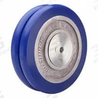 HAMILTON Caster Wheel: 8 in Wheel Dia., 2 in Wheel Wd, Polyurethane, 1,520 lb Load Rating, Aluminum (MPN W-820-SWC85-1/2). Key specifications — Brand: HAMILTON; Tread Shape: UltraGlide; Wheel/Tread Color: Blue.