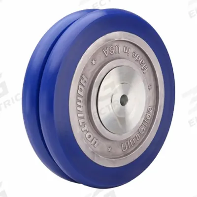 HAMILTON Caster Wheel: 8 in Wheel Dia., 2 in Wheel Wd, Polyurethane, 1,520 lb Load Rating - Easy-Roll Polyurethane Tread on Steel Core Wheels