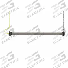 G&G INDUSTRIAL LIGHTING Light: 20,000 lm, 5000K, 150 W, 120/277V AC, Ceiling/Surface Mount, 8 ft Lg (MPN GR-FPX8-HO-50K-3P). Key specifications — attr1259419: 120/277V AC; attr1259431: G&G INDUSTRIAL LIGHTING; attr1259414: 5000K; attr1259395: Integrated LED; attr1259420: Not Rated.