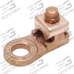 BURNDY Wire Connector: 4 AWG – 1 AWG Wire Sizes, 3/8 in Stud Size, Unplated Copper Lug Body (MPN QDA1C). Key specifications — Brand: BURNDY; For Wire Material: Copper; Maximum Stranded Copper Wire Size: 1 AWG; Minimum Stranded Copper Wire Size: 4 AWG; Lug Material: Unplated Copper.