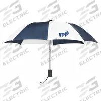 QUALITY RESOURCE GROUP Umbrella: 42 in Arc Lg, Navy/White, 42 in Open Dia, Nylon, Auto Open, Handle (MPN VUM42). Key specifications — Brand: QUALITY RESOURCE GROUP; Canopy Color: Navy/White; Features: Ergo-dynamic Handle; Includes: (1) Sleeve Cover; Opening/Closing Mechanism: Automatic Open.
