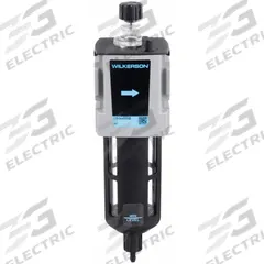 WILKERSON Compressed Air Lubricator: Micro Mist, 1/2 in NPT, 96 cfm, 150 psi Max Op Pressure, Knob (MPN L18-04-KK00B). Key specifications — attr111774: Aluminum; attr111402: L18; attr111761: WILKERSON.