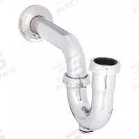APPROVED VENDOR Trap: Brass, Chrome-Plated, Silver, 1 1/4 in Nominal Pipe Size, 11 1/2 in Overall Lg (MPN 1PNL2). Key specifications — Finish: Chrome-Plated; Includes: Slip Nut and Washer; Includes Cleanout: Yes; Brand: APPROVED VENDOR.