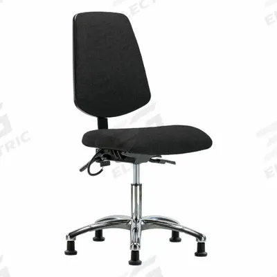 APPROVED VENDOR Chair: Fabric, Armless, Ht Range 19 in to 24 in, 18 1/2 in Seat Wd, 17 in Seat Dp - Fabric ESD Chairs
