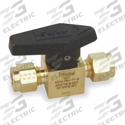 Parker Rotary Plug Valve: For Chemicals/Gas/Oil Media, 2-Way, 3/8 in Pipe Size - Brass Instrumentation Plug Valves