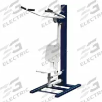 TRIACTIVE USA Seated Lat Pull: 66 in Overall Ht, 40 in Overall Lg, 27 in Overall Wd, Blue/Green (MPN SPDN-B)