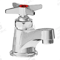CHICAGO FAUCETS Low Arc Bathroom Faucet: 701, Cast Brass, Polished Chrome Finish, 1 gpm Flow Rate (MPN 701-E74HOTABCP). Key specifications — Includes: Mounting Hardware; Brand: CHICAGO FAUCETS; Series: 701.